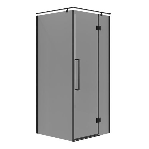 Душевой уголок Niagara Nova NG-2832-34BLACK 100х100 стекло тонированное профиль черный матовый без поддона