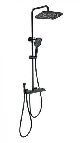 Душевая стойка Wonzon & Woghand Muse WW-B4132-A-MB настенная цвет черный