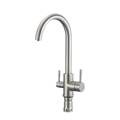 Смеситель для кухни Shevanik S168B на мойку сатин