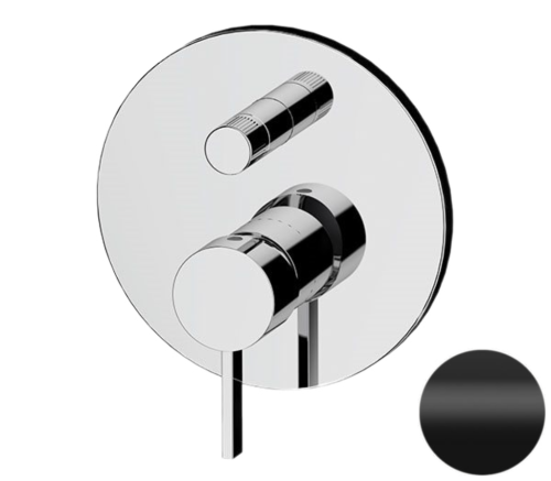 Смеситель для душа Remer Metrica MC09HNO встраиваемый в стену черный