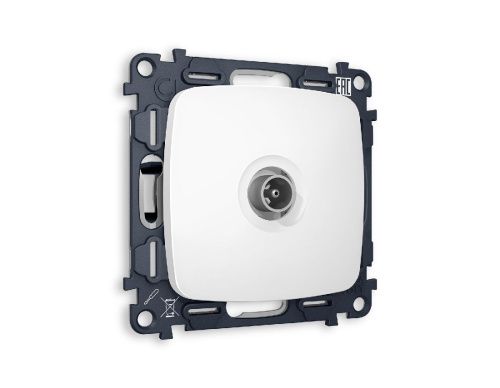 Комплект механизма TV розетки проходной 5-1000 MHz 4dB Ambrella Volt Omega (Омега) MO133030