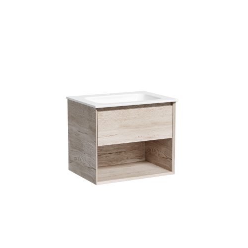 Тумба под раковину Sancos Marmi 1.0 MR1.060EG 59х45х52 подвесная цвет дуб галифакс натуральный