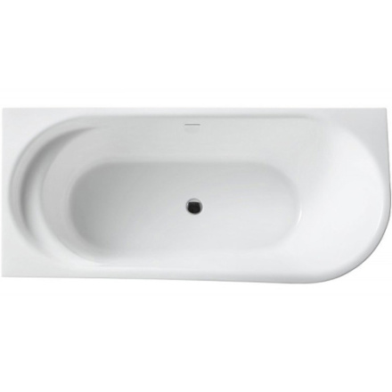 Ванна акриловая BelBagno BB410-1700-780-L 170х78 пристенная полукруглая