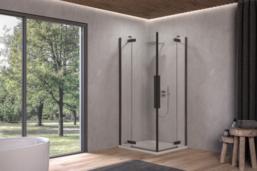 Душевой уголок Kolpa-San POLARIS 515320 90х90 стекло прозрачное профиль серебро без поддона