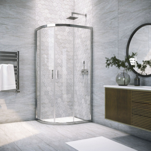 Душевой уголок Vegas-Glass ZS-F TUR+NOVO ZS-F TUR NOVO 110*100 08 crystalvision 110х100 стекло прозрачное профиль хром глянцевый