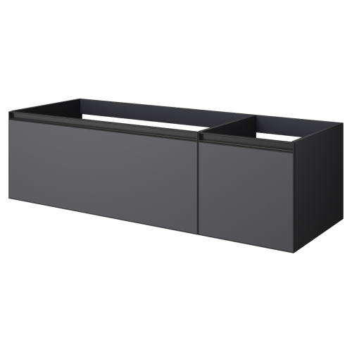 Тумба под раковину Armadi Art Quatro 790-M2-140-A-A 140х50х40 подвесная цвет антрацит