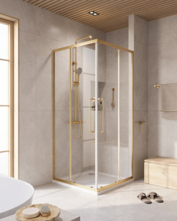 Душевой уголок Cezares RELAX 304 RELAX-304-A-2-100-C-BORO 100х100 стекло прозрачное