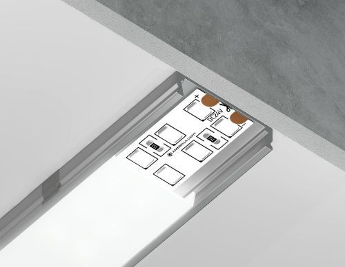 Алюминиевый накладной профиль Ambrella Light Alum Profile (Алум Профиле) GP1800AL