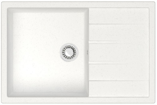 Мойка кухонная Azario Vision CS00078336 75х50,5 цвет белый