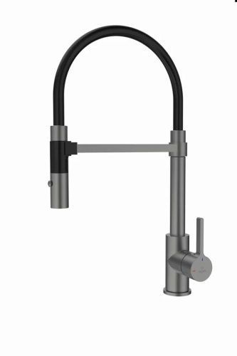 Смеситель для кухни Rose R133T на мойку пепельный