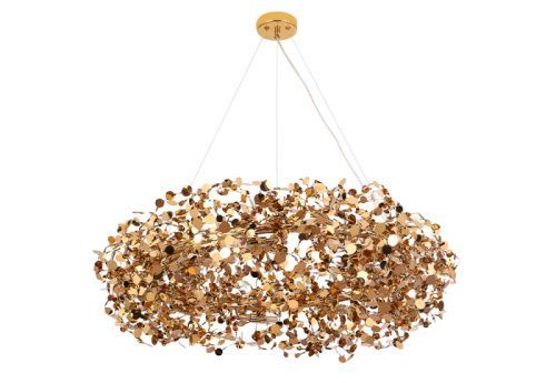 Люстра подвесная Crystal Lux Garden (Гарден) GARDEN SP9 D800 GOLD
