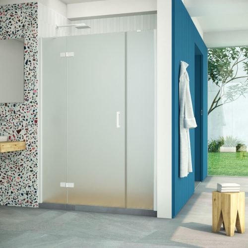 Душевая дверь Vegas-Glass AFP-F Retta AFP-F Retta 130 01 10 L 130х200 стекло матовое профиль белый