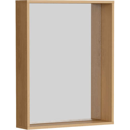 Зеркало в ванную Aqwella Y BAS0207DZ 75х14 цвет коричневый