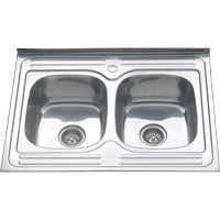 Кухонная мойка Melana 061 tb (*7) 80x60 цвет хром