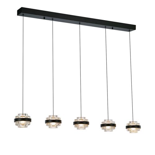 Люстра потолочная Delight Collection Indiana (Индиана) MD22030002-5B black/clear