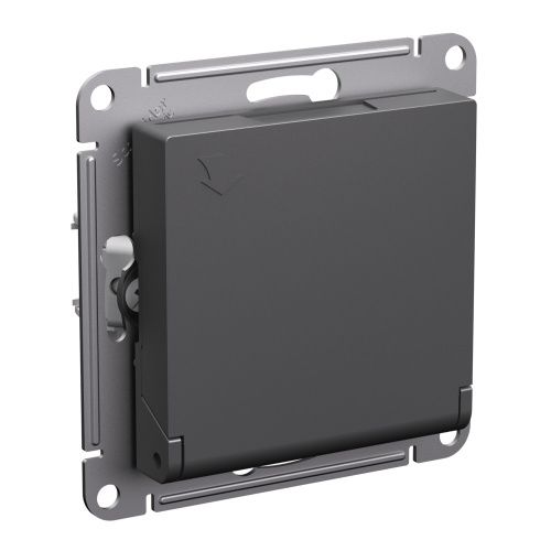 Розетка с/з со шторками с крышкой Systeme Electric AtlasDesign (АтласДесигн) ATN001446