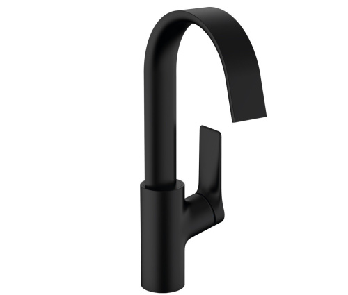 Смеситель Hansgrohe 75030670 на раковину/столешницу черный матовый без термостата