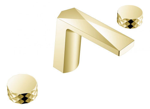 Смеситель Boheme Venturo 150-MG-DIAMOND на столешницу золото матовое