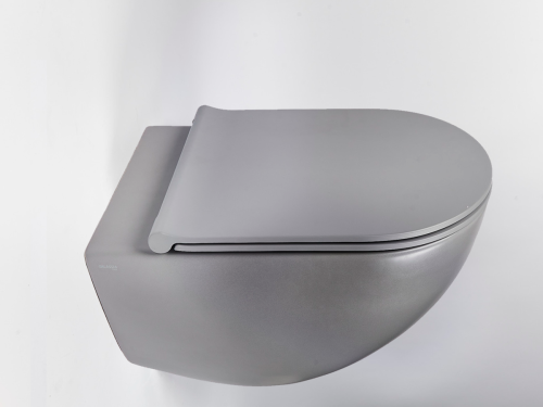 Чаша унитаза подвесная Galassia Dream 7317GM цвет серый матовый без сиденья безободковая каскадный смыв