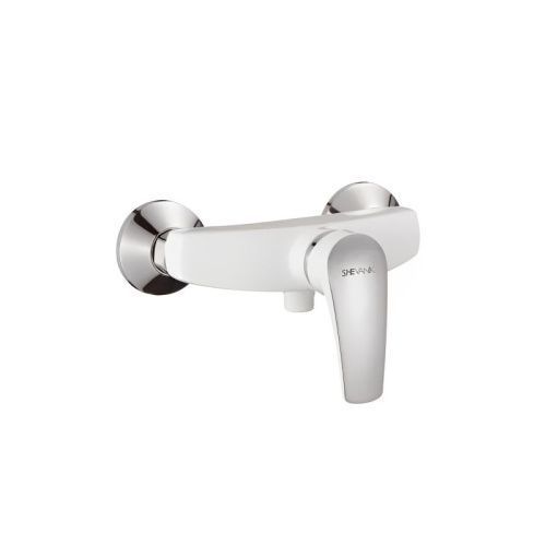 Смеситель для ванны и душа Shevanik S5016F настенный белый/хром