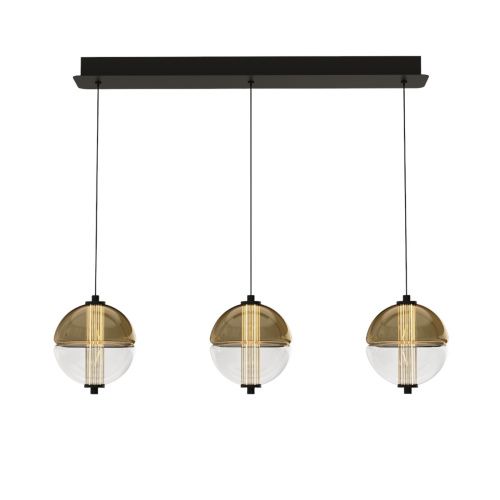 Светильник подвесной Delight Collection MD24022079-3B black/amber