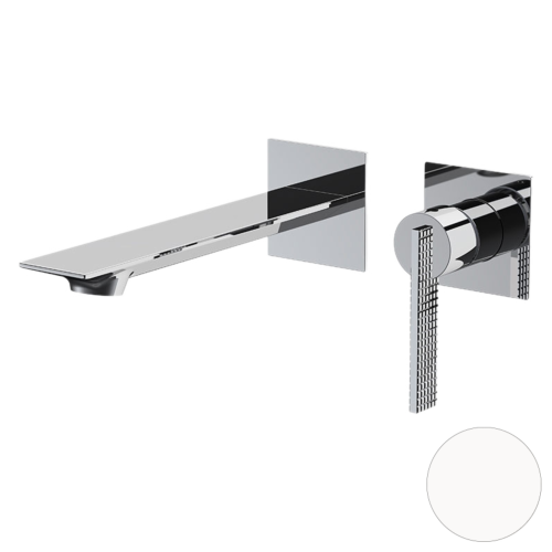 Смеситель для раковины Daniel Club ANC632PL14 встраиваемый в стену белый