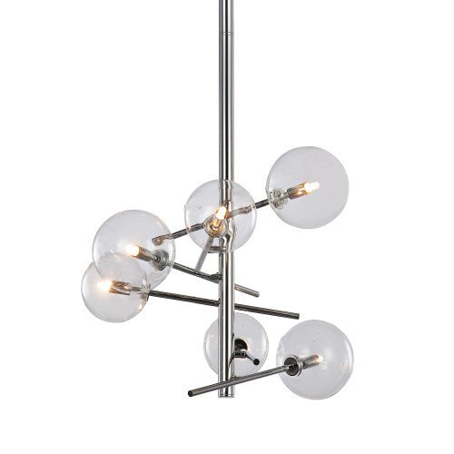 Люстра на штанге Delight Collection Globe Mobile (Глобе Мобиле) MX19009070-6A chrome