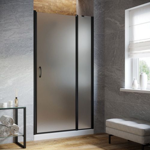 Душевая дверь Vegas-Glass EP-F-1 LUX EP-F-1 LUX 135 02М 10 R 135х200 стекло матовое профиль черный матовый