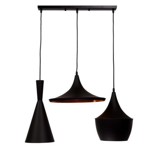 Светильник подвесной Lumina Deco Foggi (Фогги) LDP 7712-3 PR BK