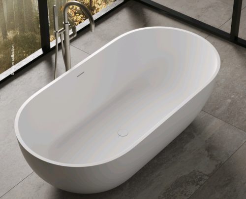 Ванна из искусственного камня Dea Design Shadow DD8619 1650 18 165х82 отдельностоящая овальная