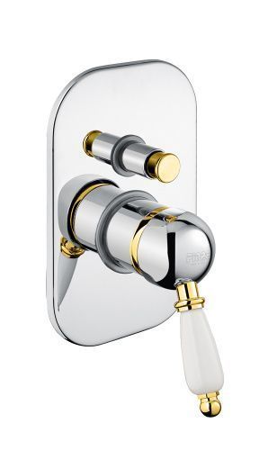 Смеситель для ванны и душа Fiore Imperiale 83CO5134 встраиваемый в стену хром/золото