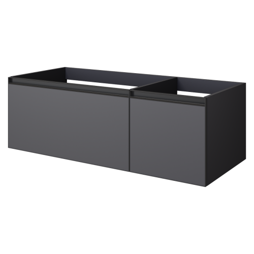 Тумба под раковину Armadi Art Quatro 790-M2-120-A-A 120х50х40 подвесная цвет антрацит