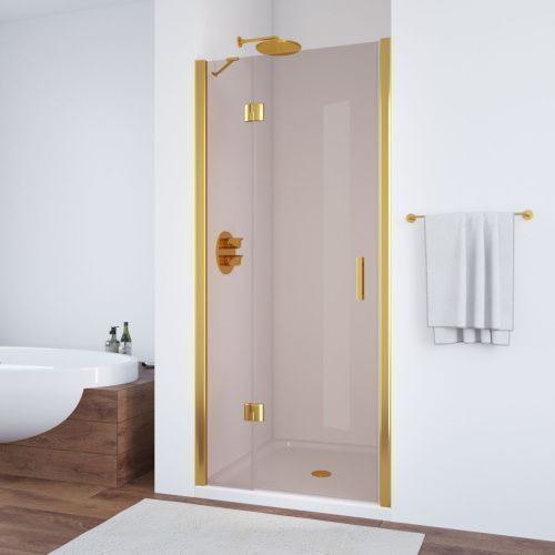 Душевая дверь Vegas-Glass AFP TUR+NOVO AFP TUR NOVO h1890 90 09 05 L 90х190 стекло тонированное профиль золото