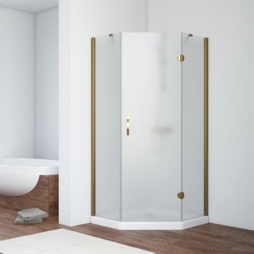 Душевой уголок Vegas-Glass AFA-Pen TUR+NOVO AFA-Pen TUR NOVO h1890 110 05 10 R 110х110 стекло матовое профиль бронза без поддона