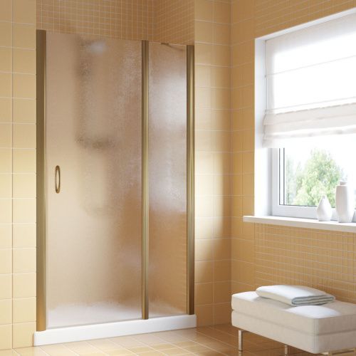 Душевая дверь Vegas-Glass EP-F-1 LUX EP-F-1 LUX 135 5 2 R 135х200 стекло рифленое профиль бронза