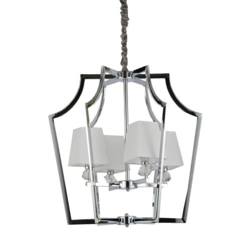 Люстра подвесная Lumina Deco Montero (Монтеро) LDP 1249-4 CHR+WT