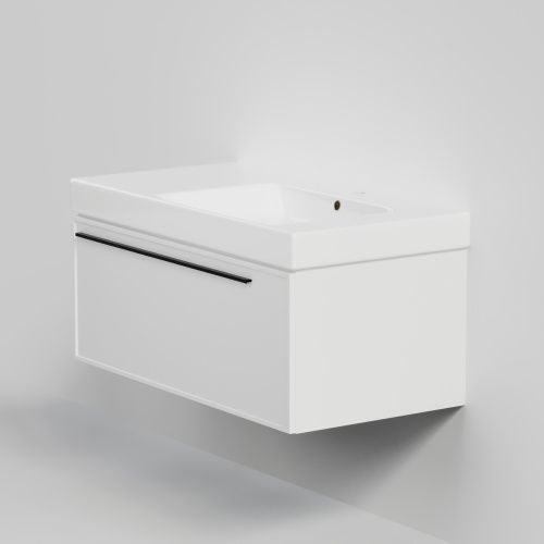 Тумба с раковиной La Fenice ELBA NFNC-01-ELB-B-90-3-90R 91х36х49 подвесная цвет белый