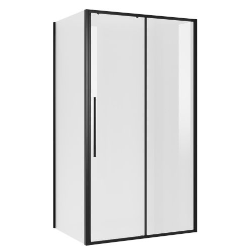 Душевой уголок Niagara Nova NG-84-14AB-A90B-34 140х90 стекло прозрачное профиль черный матовый без поддона