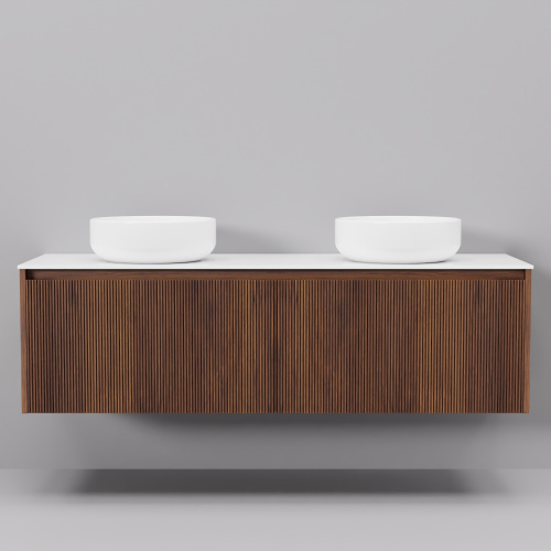 Тумба с раковиной ArtDecco Camilla (Камилла) ACM14W22D300 140x45x40 подвесная цвет черный орех