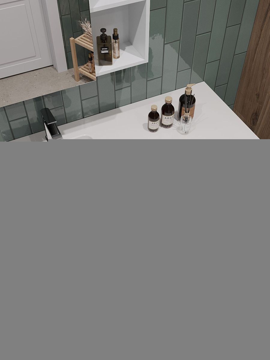 Тумба с раковиной Orange Sistema STK-40TUW+RAL 100х50 напольная цвет белый