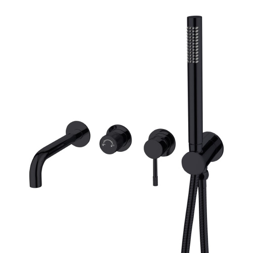 Смеситель Boheme Uno 464-3-SGM встраиваемый графит глянцевый