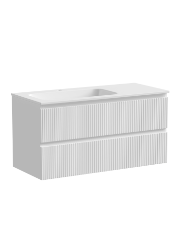 Тумба под раковину Sancos SNOB T SNT100LW 100х45х50 подвесная цвет белый