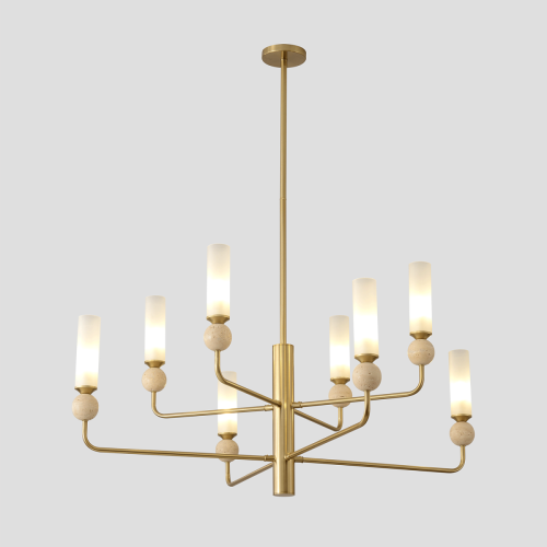 Люстра на штанге Crystal Lux SIMPLY (СИМПЛЫ) SIMPLY SP8 BRASS