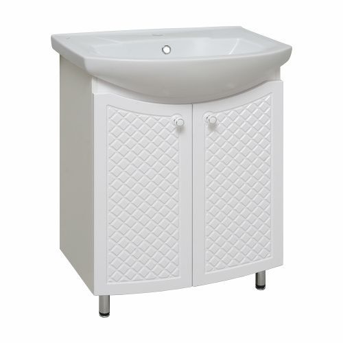 Тумба под раковину Runo Милано УТ000002087 60х30 напольная цвет белый