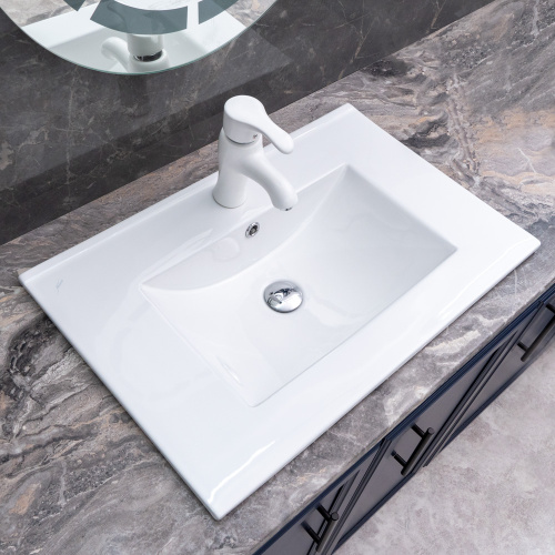 Раковина Melana 71 см 9070E-805 накладная цвет белый