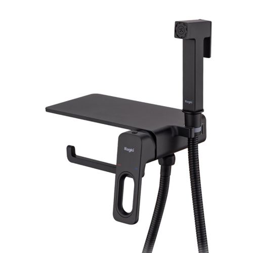 Гигиенический душ со смесителем Raglo R51.55.06 черный