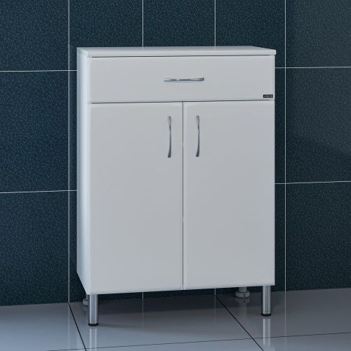 Тумба под раковину СанТа Стандарт 301007 60х31х85 напольная цвет белый