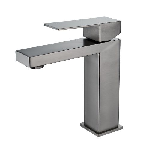 Смеситель Shevanik S7001T на раковину оружейная сталь