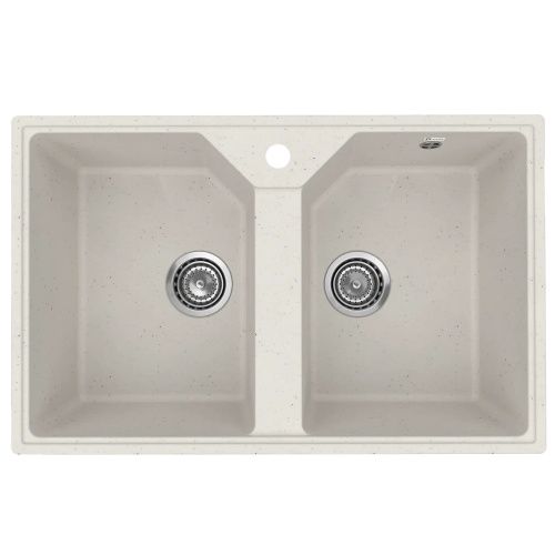 Кухонная мойка Practik PR-M-770-001 77х49 цвет белый поверхность глянцевая