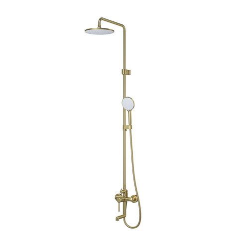 Душевая стойка IDDIS Aiger AIGMG3Fi06 настенная цвет золото матовое